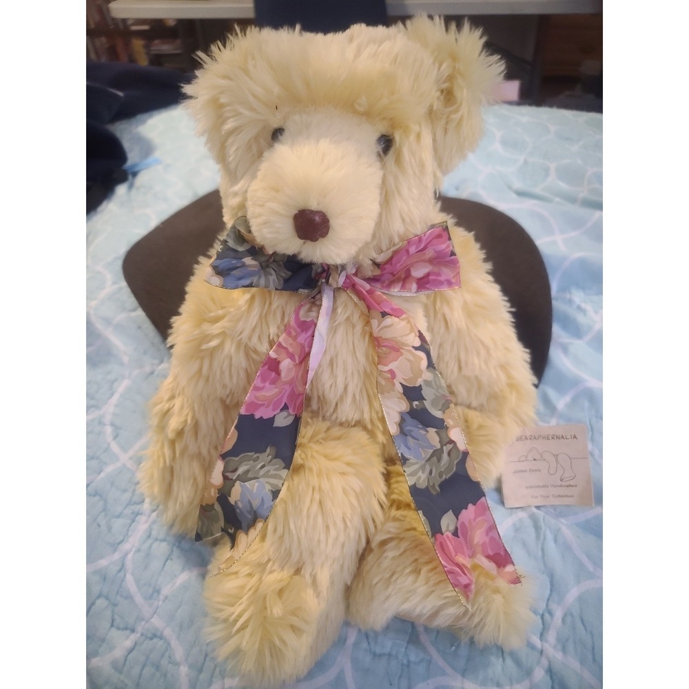 RARE VINTAGE Custom Teddy Bear Plush Fully Jointed Bearaphernalia Dutton VGC